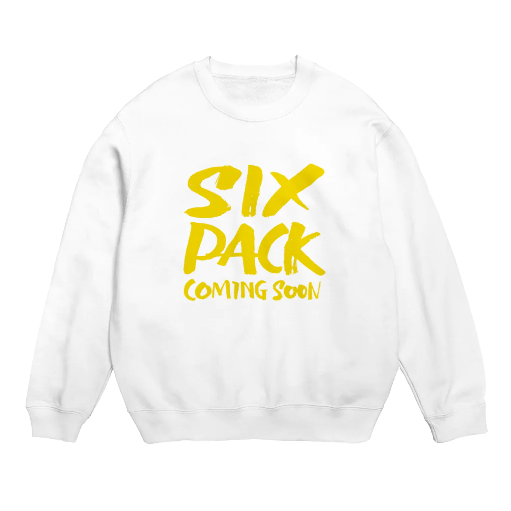 グラフィンのSIXPACK COMING SOON シックスパックはもうすぐ Crew Neck Sweatshirt