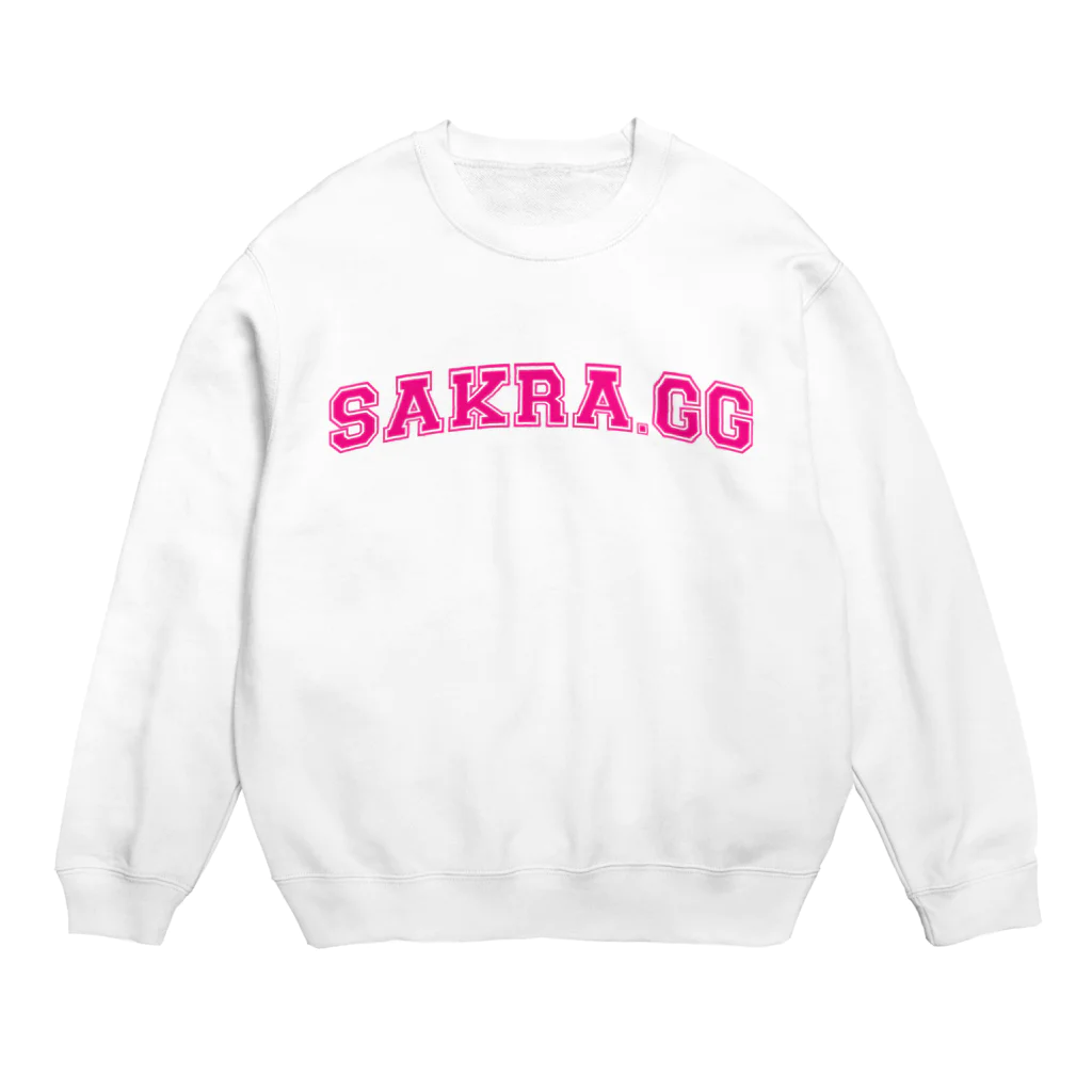 Sakra.gg🌸のSakra.gg College Font Crew Neck Sweatshirt