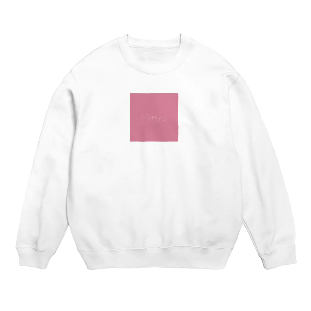 ym.のhappy ピンク Crew Neck Sweatshirt