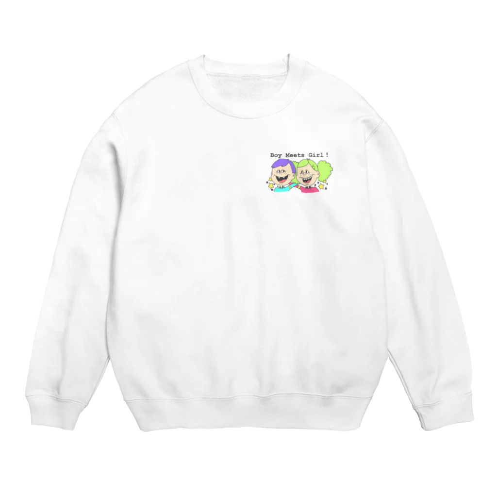 Now△me!のBoy Meets Girl！ Crew Neck Sweatshirt