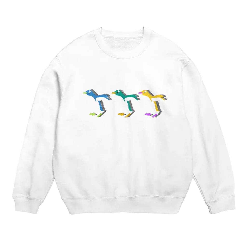 ゆるん屋。のドンキホーテペンギンくん Crew Neck Sweatshirt