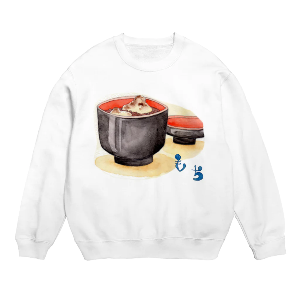 ぽんぽこ商店の餅の食べ方　ぜんざい Crew Neck Sweatshirt