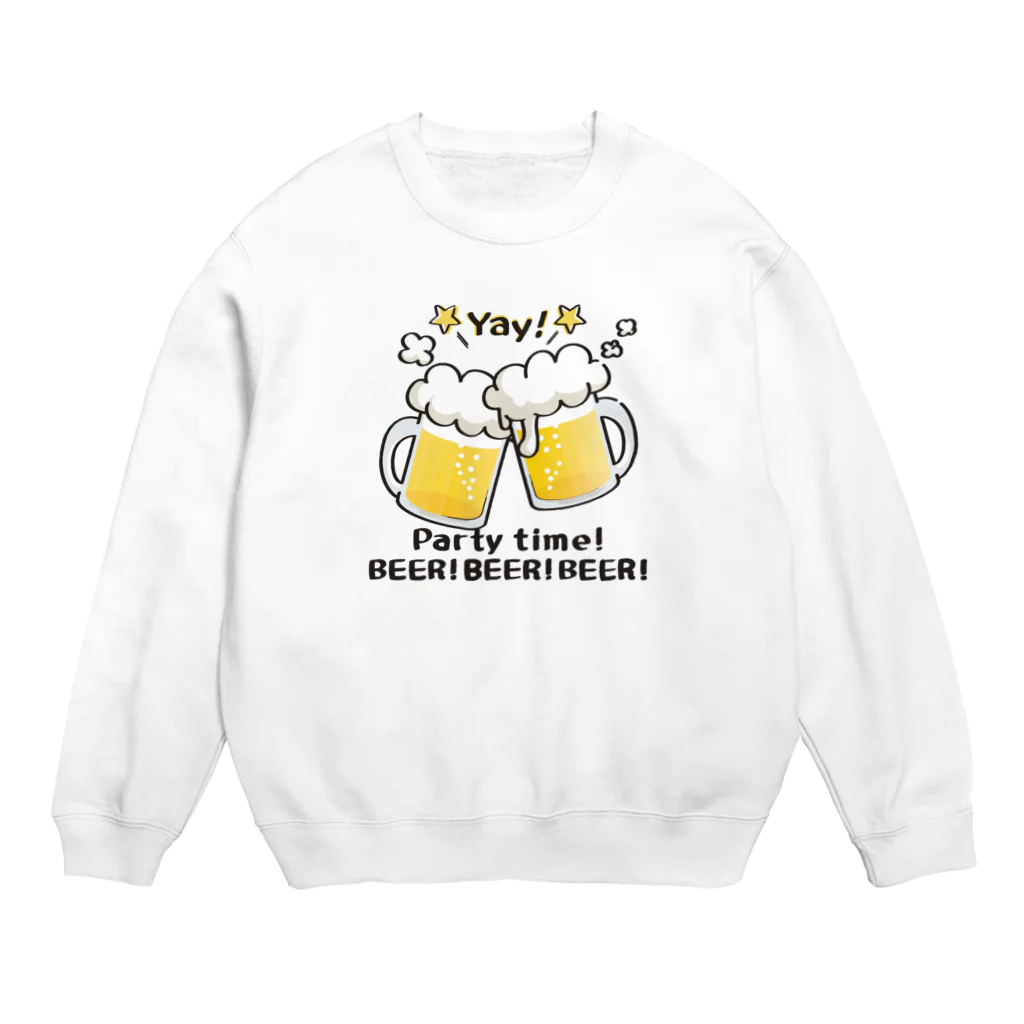 イラスト MONYAAT のBEER!BEER!BEER! A Crew Neck Sweatshirt