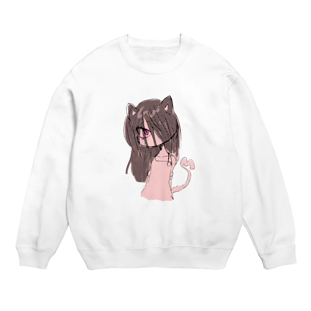 SCNK_Rのくろねこちゃん Crew Neck Sweatshirt