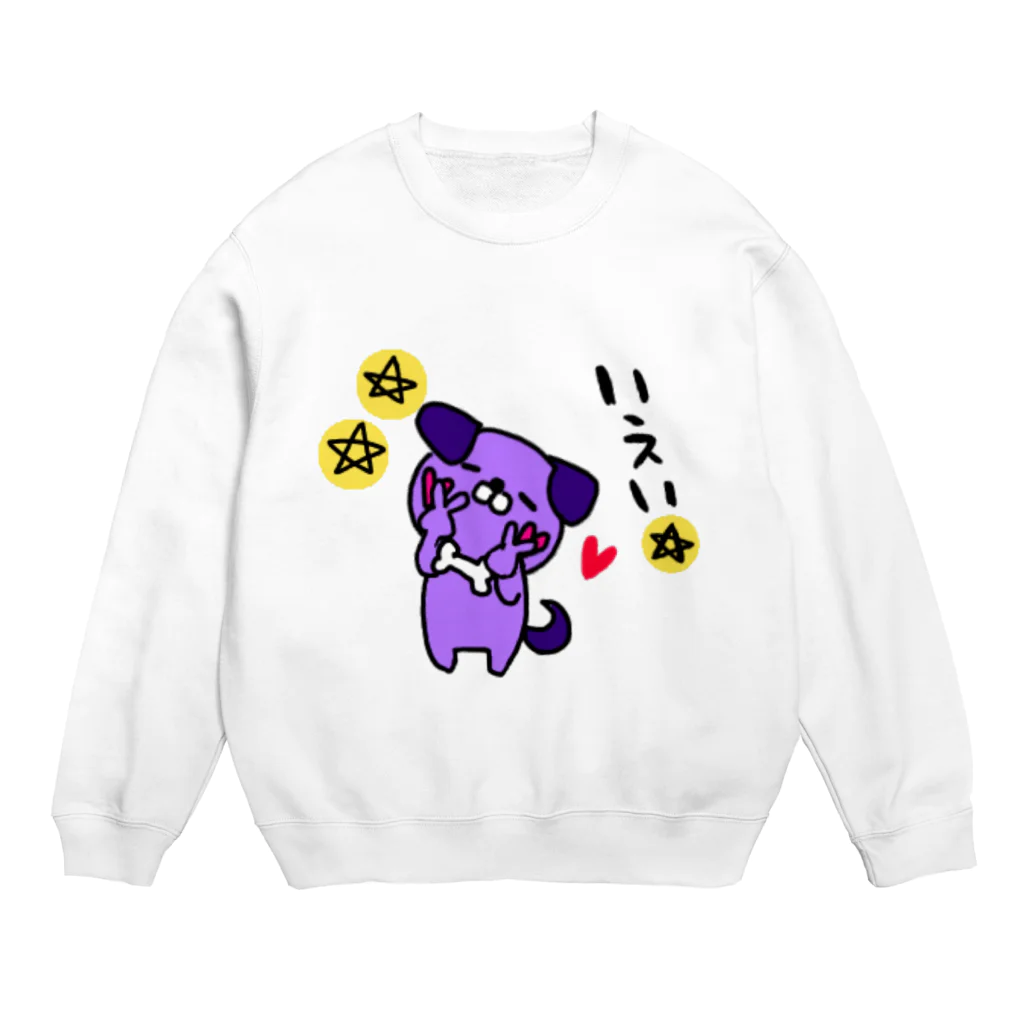 静香@紫うさぎのpurpledog Crew Neck Sweatshirt