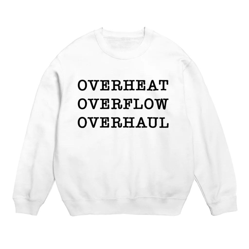 らぶもきゅのおーばーひーと、おーばーふろー、おーばーほーる Crew Neck Sweatshirt