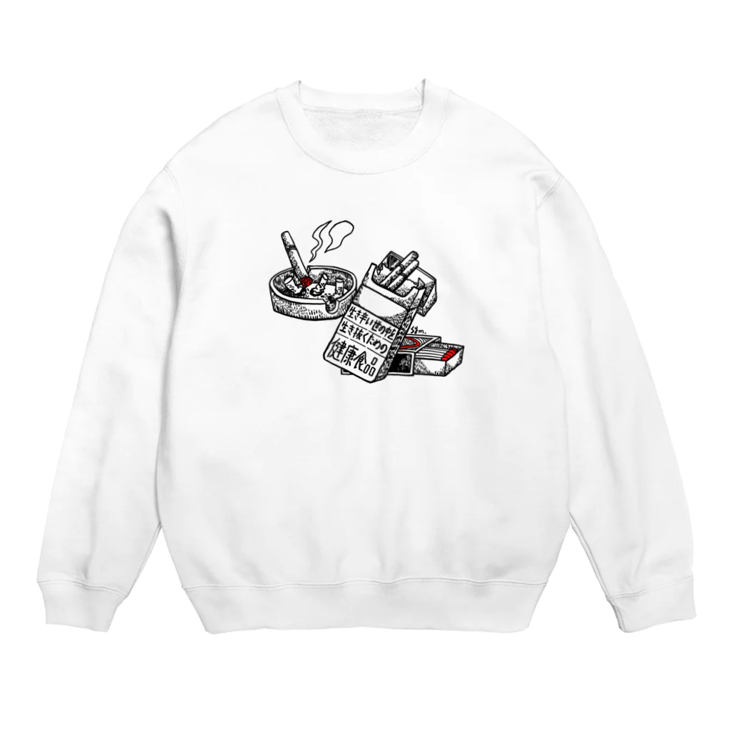 symの健康食品煙草くん Crew Neck Sweatshirt