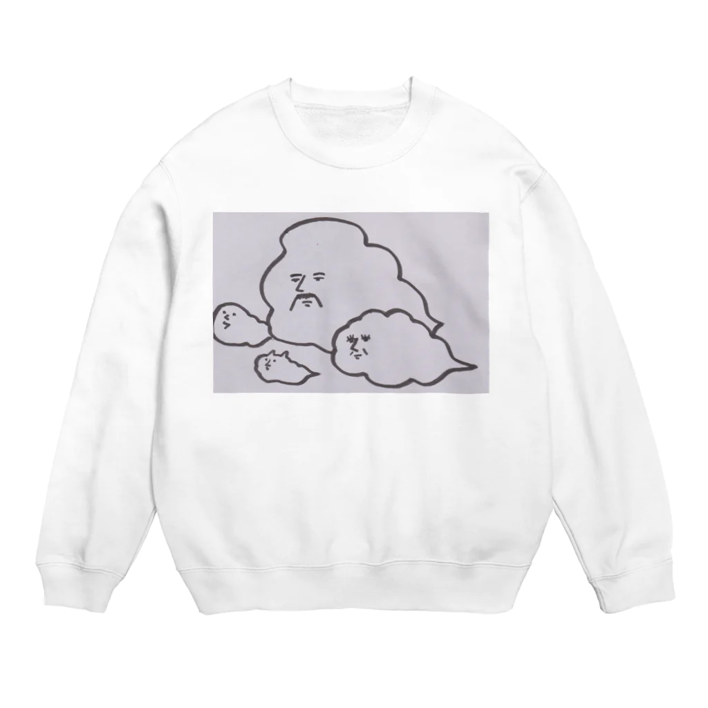 自由空間の自由雲 Crew Neck Sweatshirt