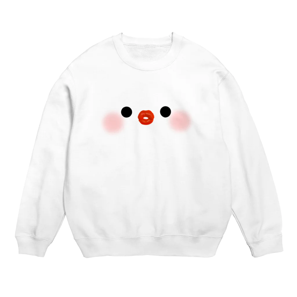 ちゅんすけ（ ●e● ）の白文鳥ちゅんすけ Crew Neck Sweatshirt