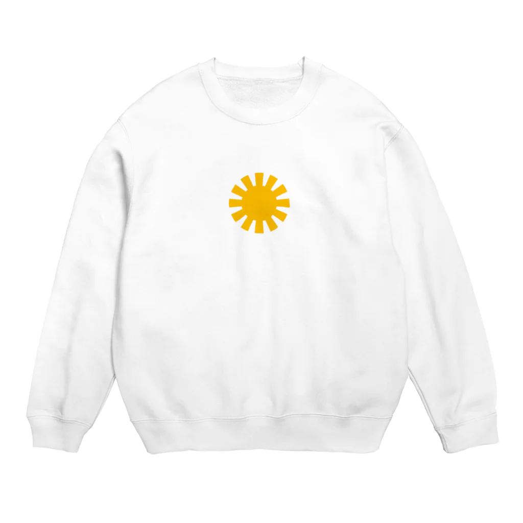 旭日旗の旭日堂の【イエロー旭日旗】シリーズ Crew Neck Sweatshirt