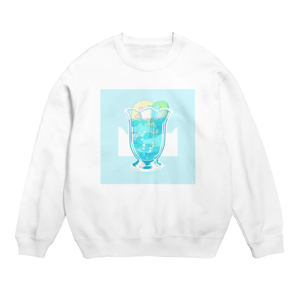 里 (sato)の処暑のソーダ Crew Neck Sweatshirt