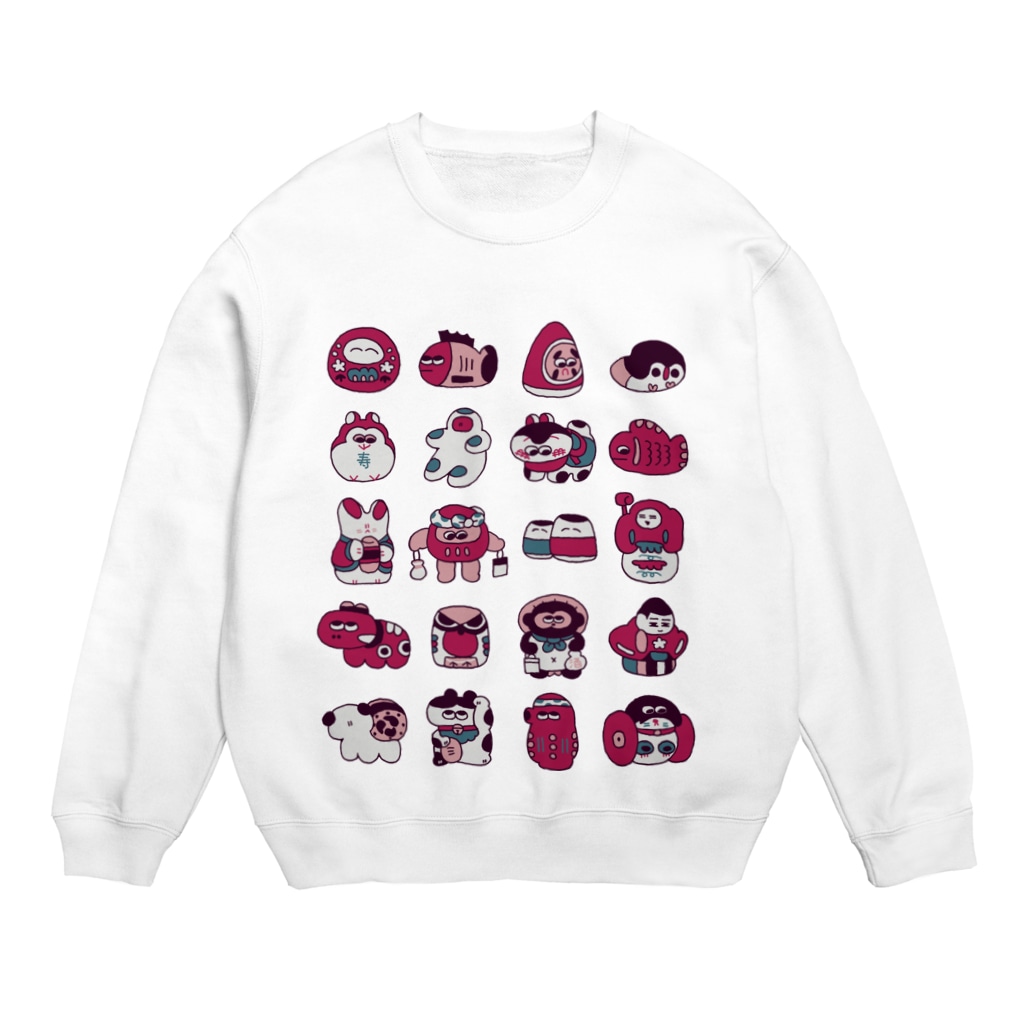 だるまかじーのみせのおめでたいろいろ Crew Neck Sweatshirt