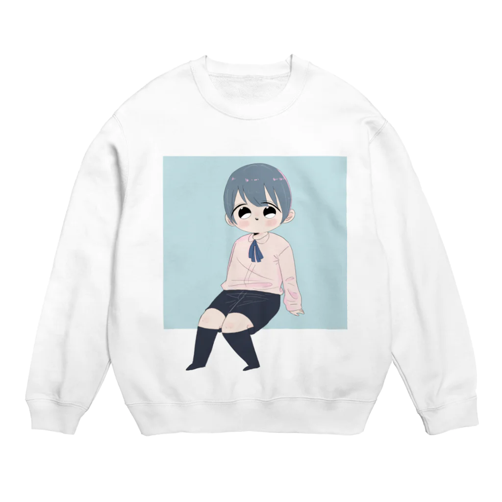 さくらのおめかしした少年 Crew Neck Sweatshirt