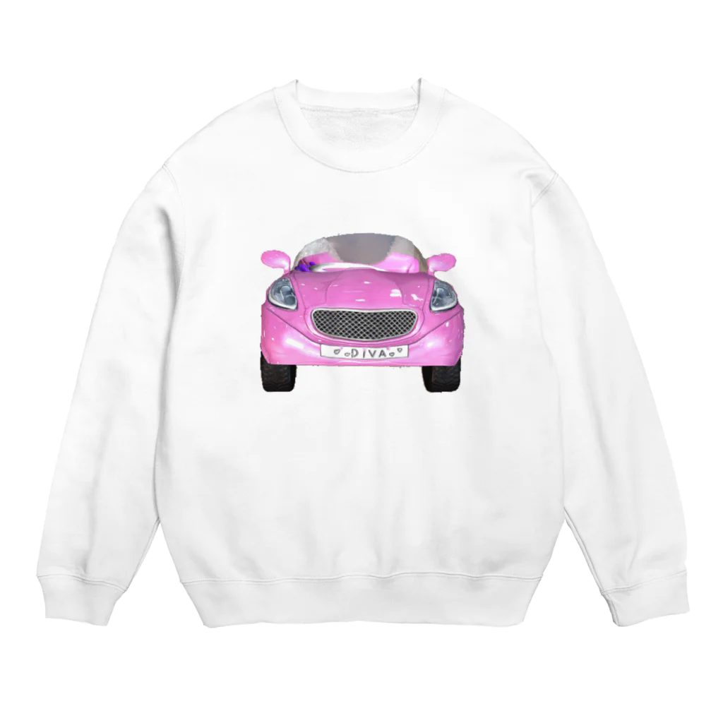 Pink marketのmy pink car🚘 Crew Neck Sweatshirt