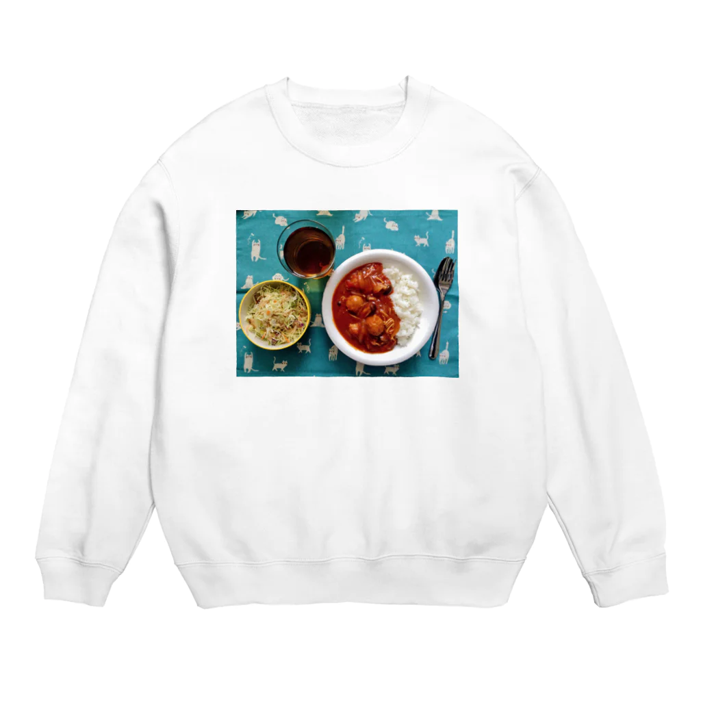 うんちゃん しょっぷ〜のかりーらいすん Crew Neck Sweatshirt