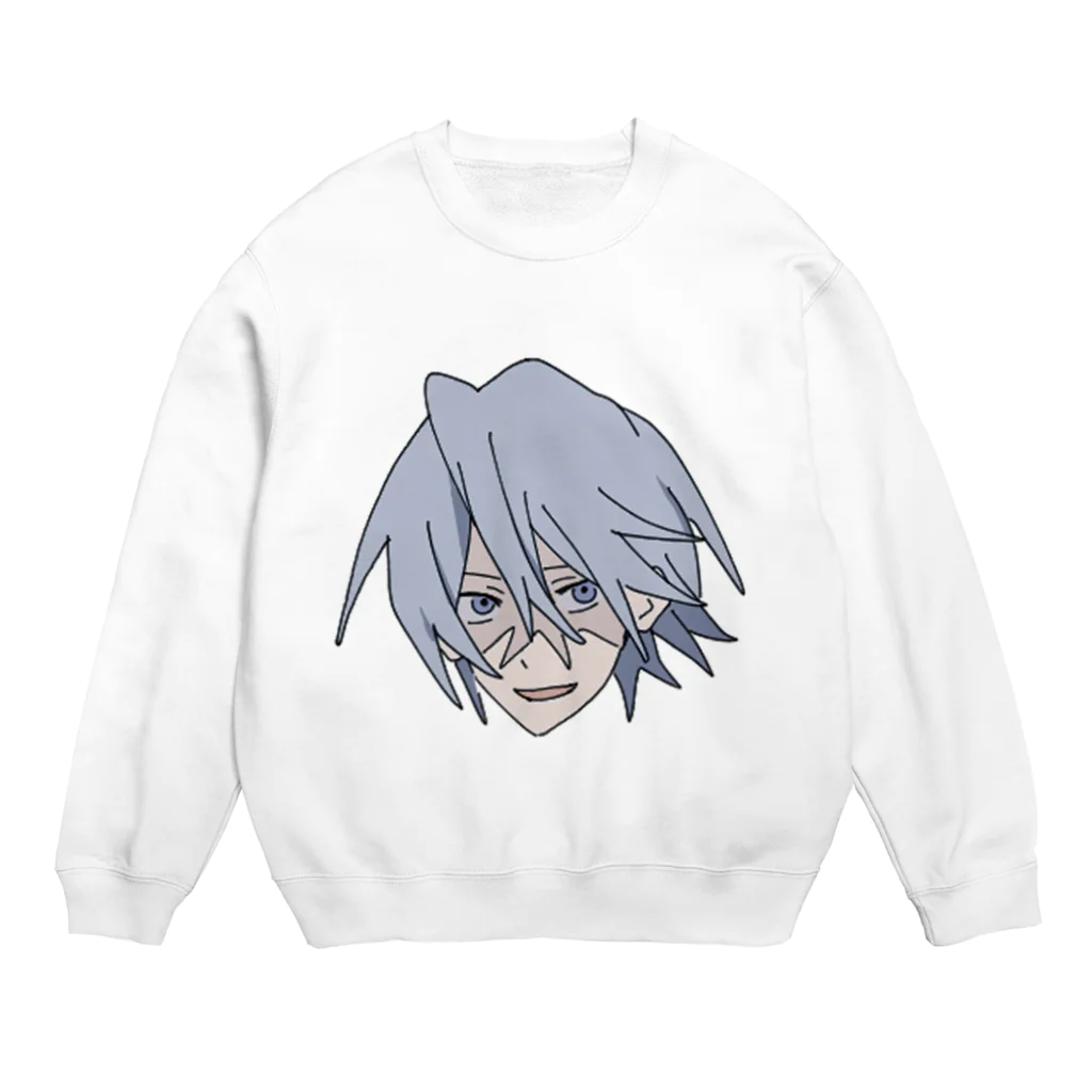 い か の このど根性アイゼア Crew Neck Sweatshirt