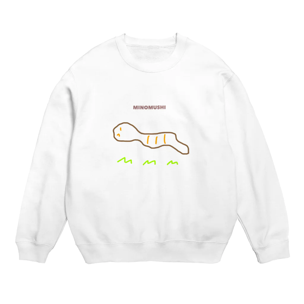 zooo!!!のみのむし Crew Neck Sweatshirt