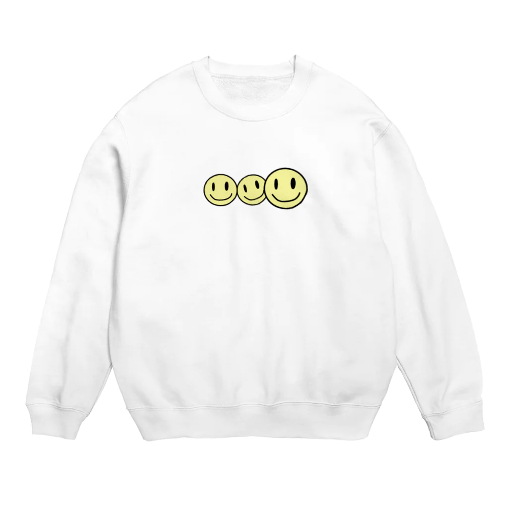 DREAMERの雑貨屋さんのにこ3 Crew Neck Sweatshirt