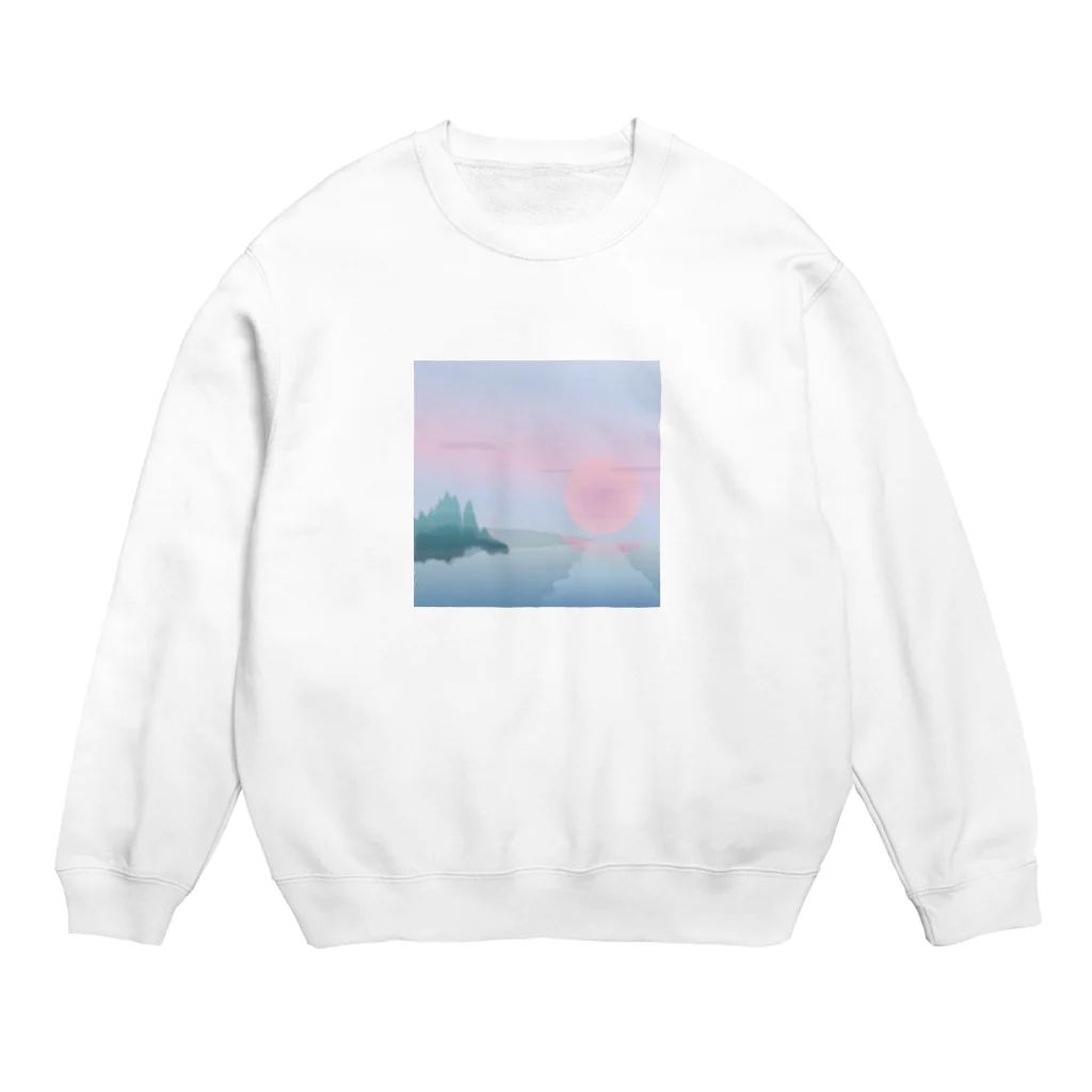 Mamezakuraのぼやっとイラスト Crew Neck Sweatshirt