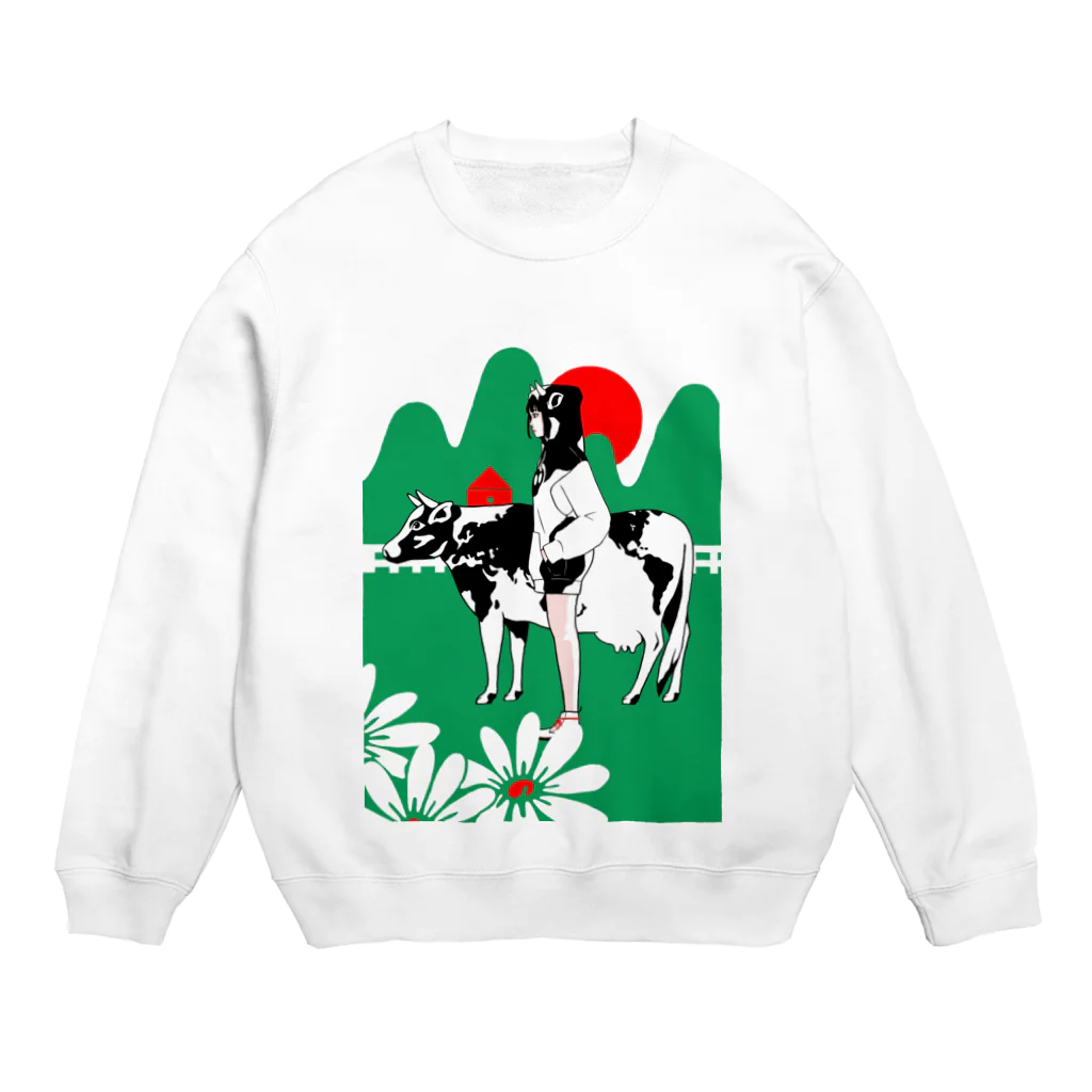 kozi69之SUZURIの世界の夜明け Crew Neck Sweatshirt