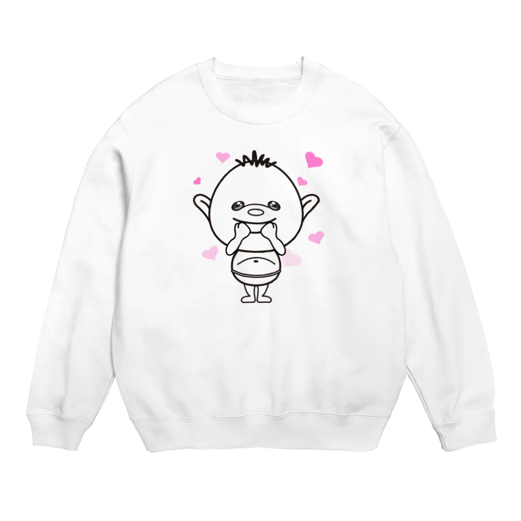 Hori shopのあいづち少年　あいちん。 Crew Neck Sweatshirt