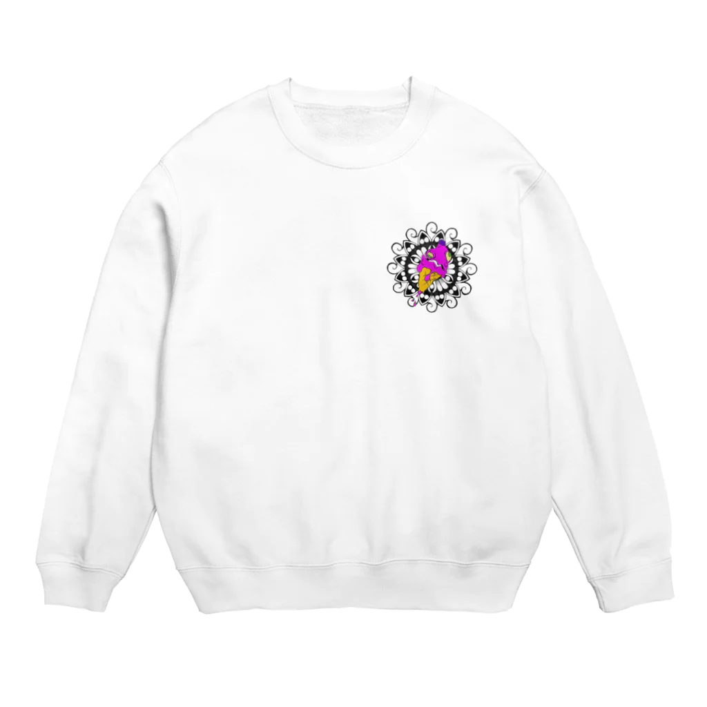 Mandala-Kissの曼荼羅＆サイコパス新デザイン Crew Neck Sweatshirt