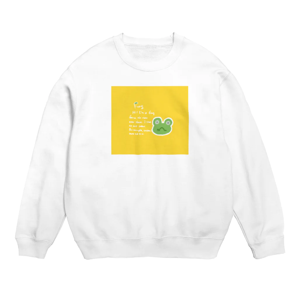 サクラコ。のカエル Crew Neck Sweatshirt