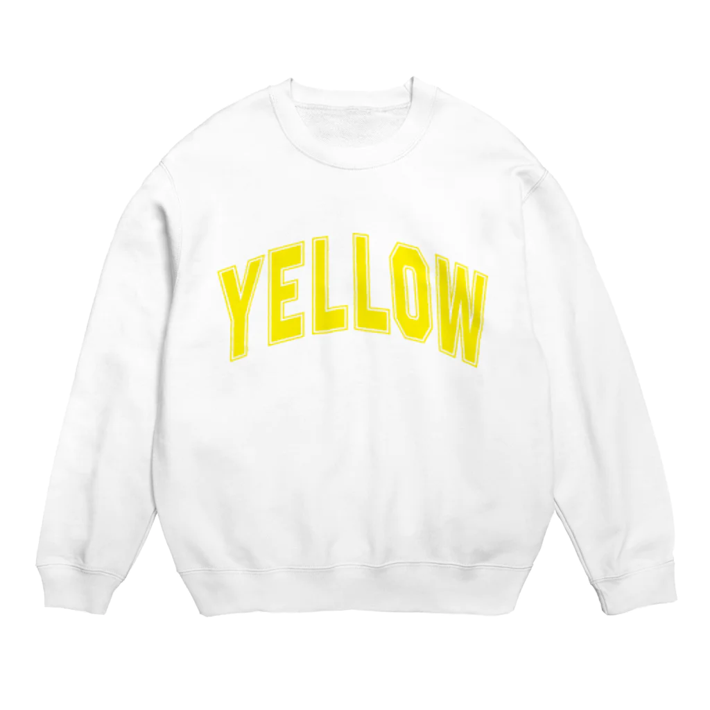 カレッジロゴ何か良いのイエローカレッジ Crew Neck Sweatshirt