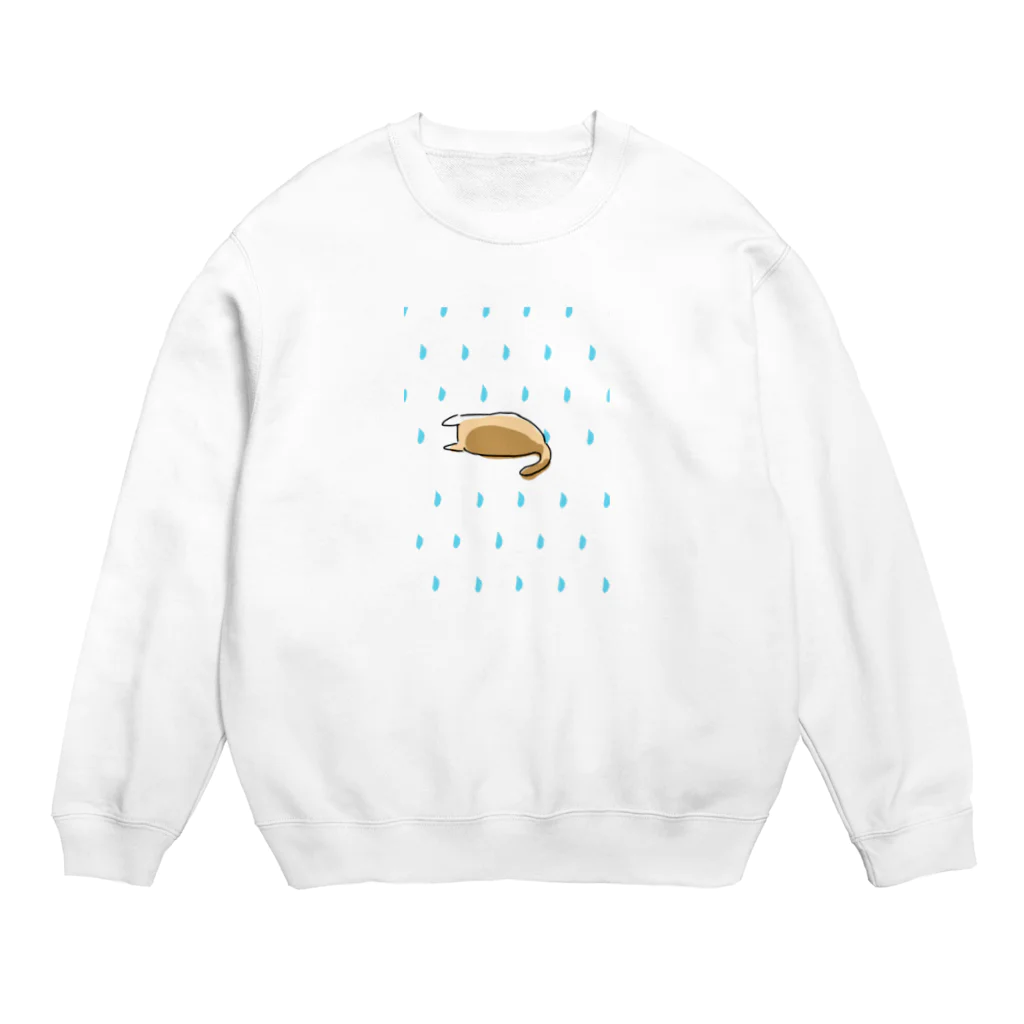 ナッツ彦神社の隠れ家の雨のなつお Crew Neck Sweatshirt