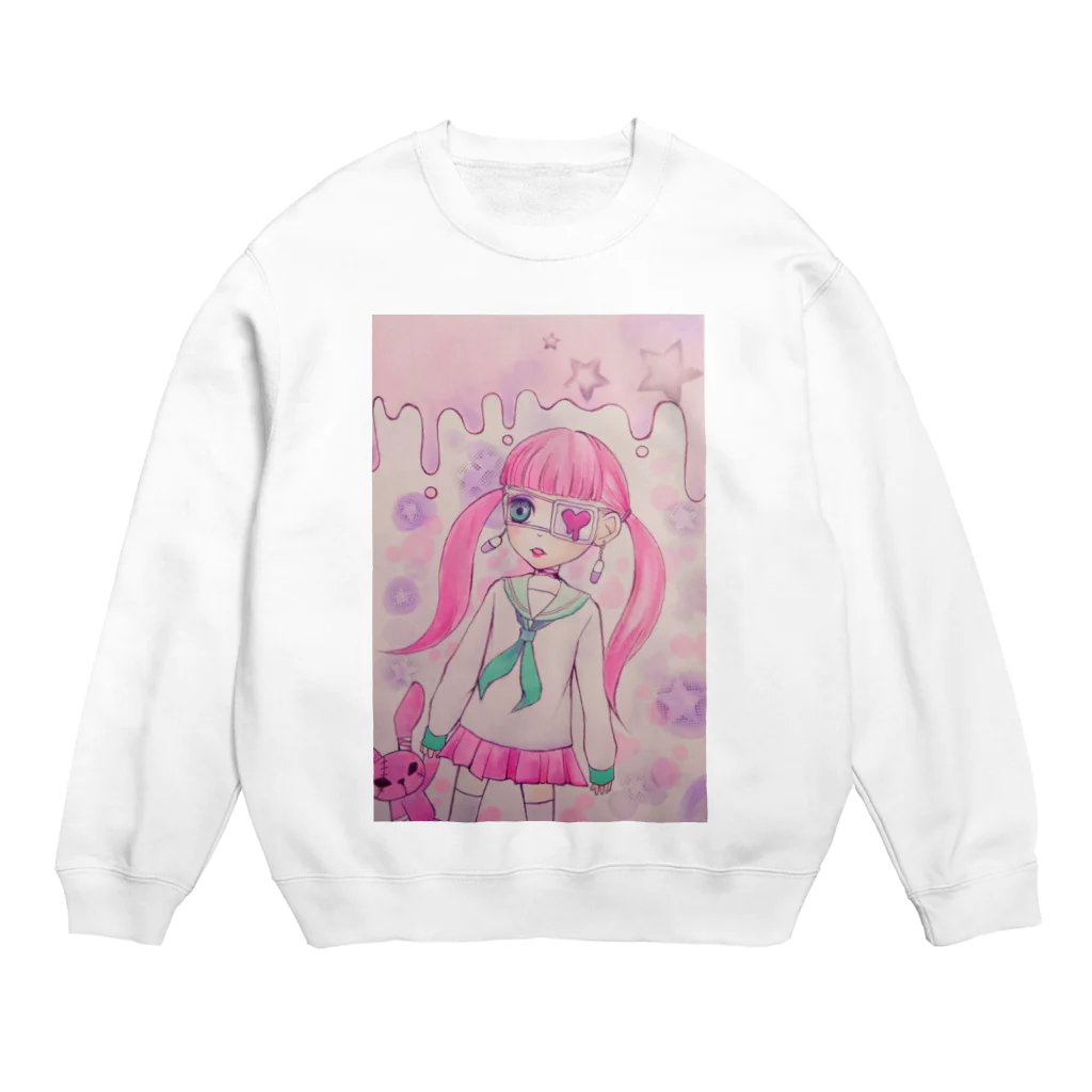 もこもこ♡メルヘンのメンヘラ♡がーる Crew Neck Sweatshirt