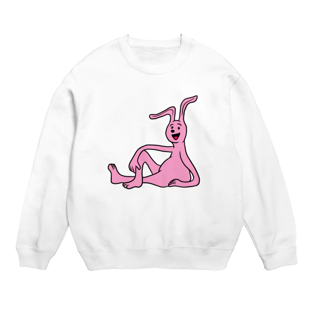 ホビヲノエのお店のふてぶてしいうさぎ Crew Neck Sweatshirt