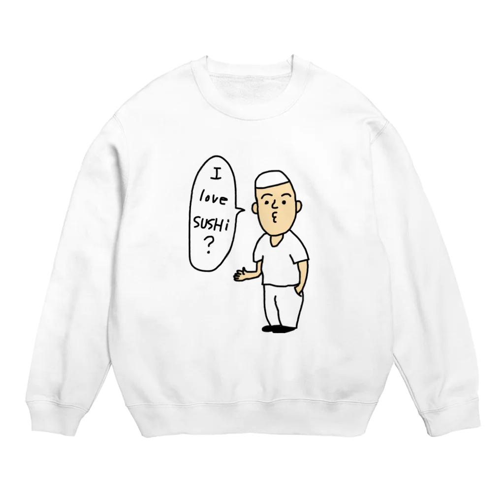 heidi1203の寿司職人 Crew Neck Sweatshirt