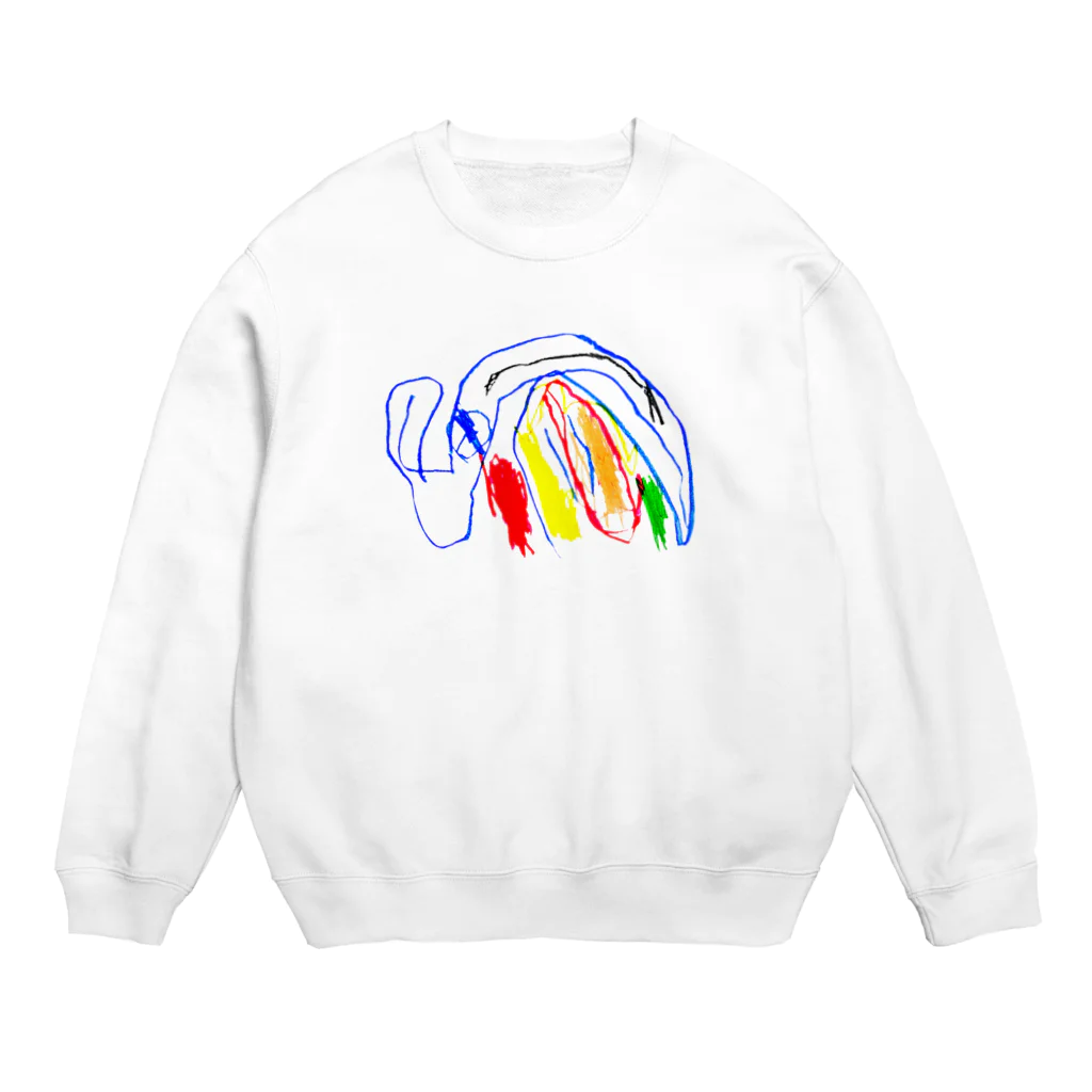 親バカTシャツのぞうさん Crew Neck Sweatshirt