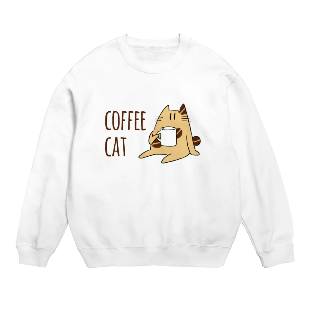 Studio HonWaccaのCOFFEE CAT Crew Neck Sweatshirt