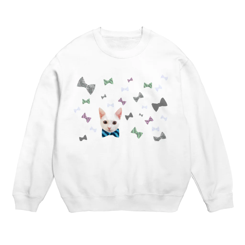 ONE STORYのおめかし猫 Crew Neck Sweatshirt