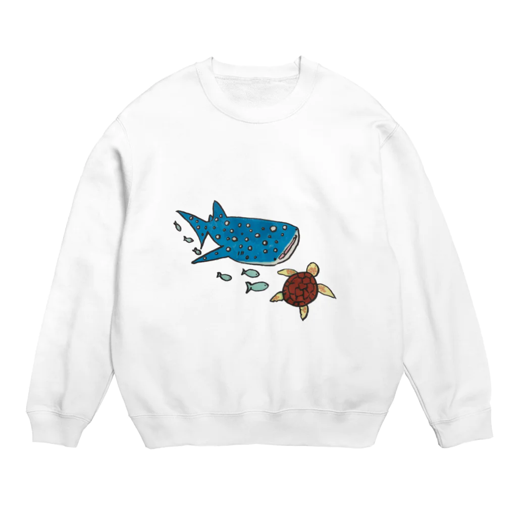 イカラシ　ツカサのうみの生き物たち Crew Neck Sweatshirt