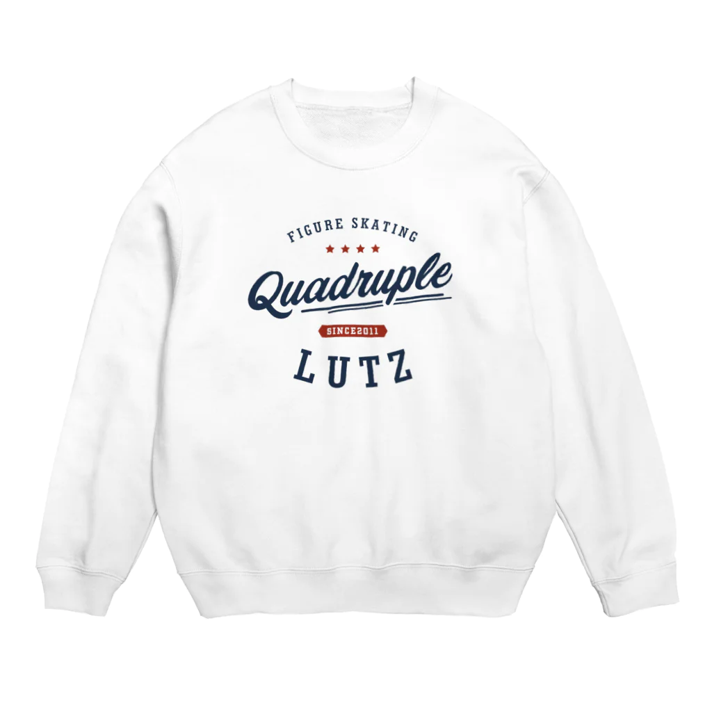 rd-T（フィギュアスケートデザイングッズ）のQuadruple Lutz Crew Neck Sweatshirt