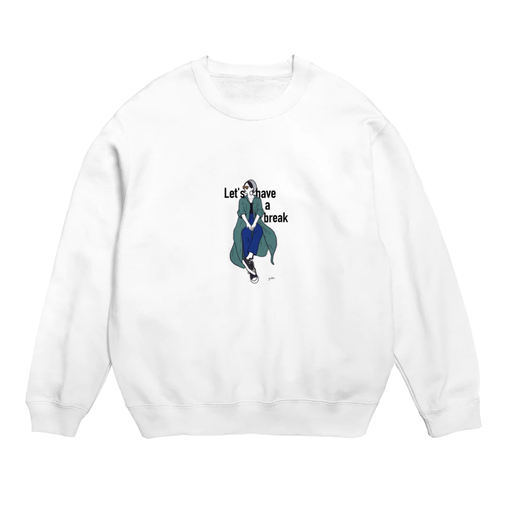 ALLDAY's galleryのLet's have a break Crew Neck Sweatshirt