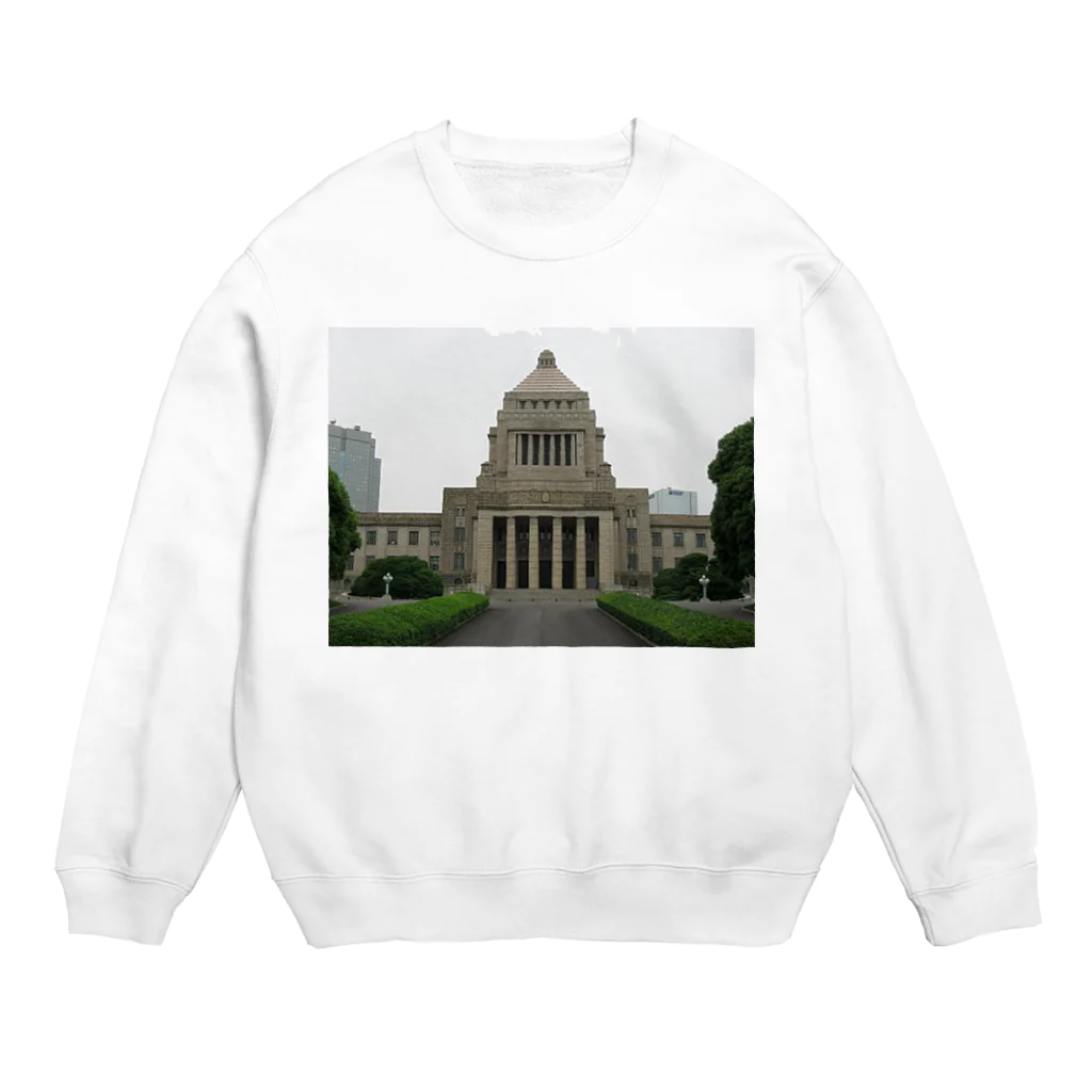 AAAstarsの国会議事堂 Crew Neck Sweatshirt