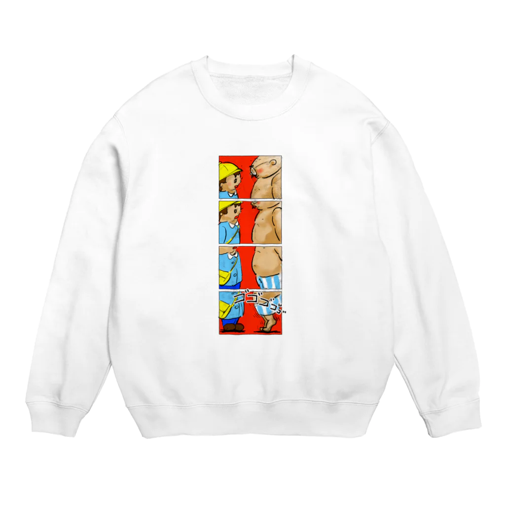 小田ロケット／odaRocketのオノマトペイント No.001「ゴゴゴゴゴ」 Crew Neck Sweatshirt