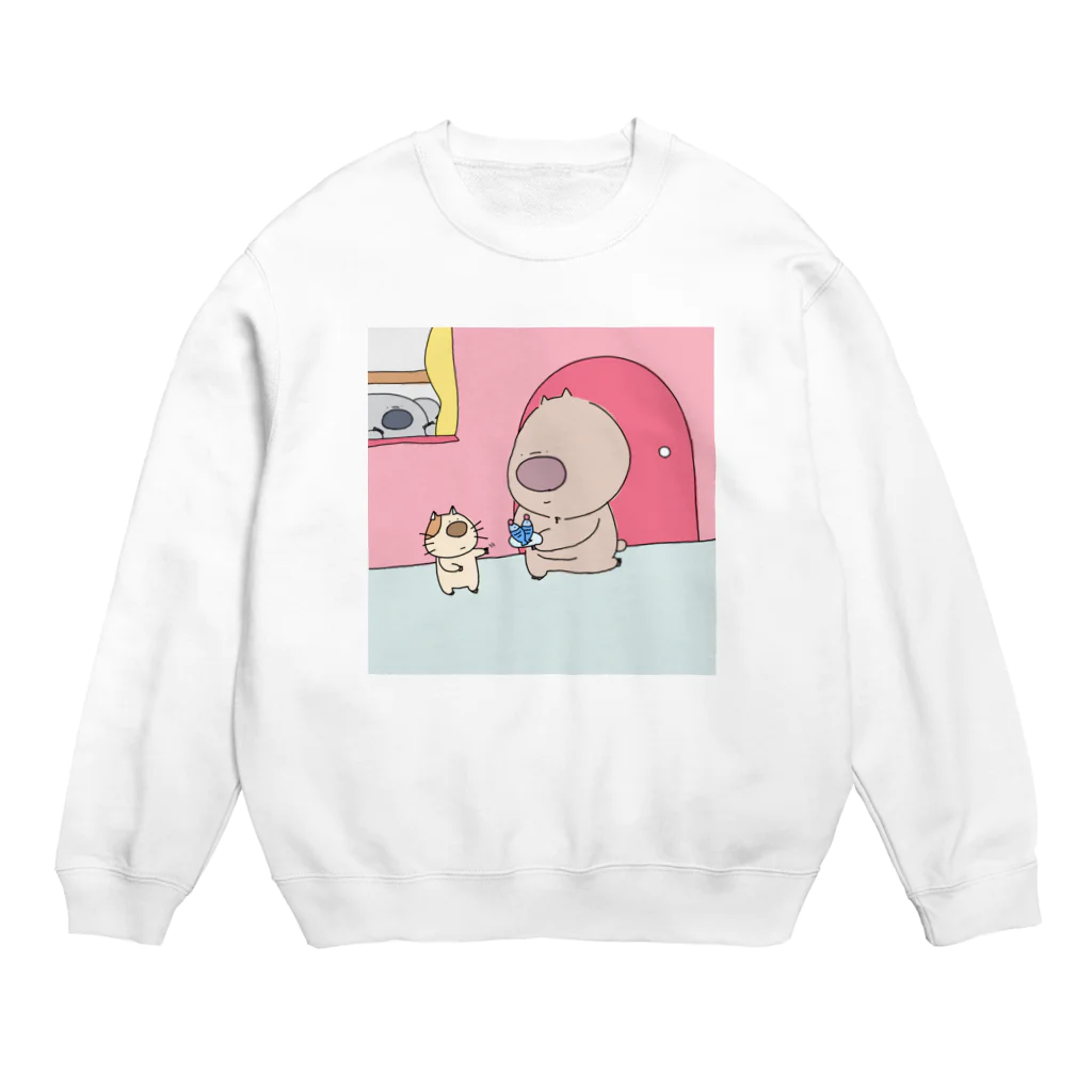 コアラと仲良しのウォンバットのウォンバット2 Crew Neck Sweatshirt