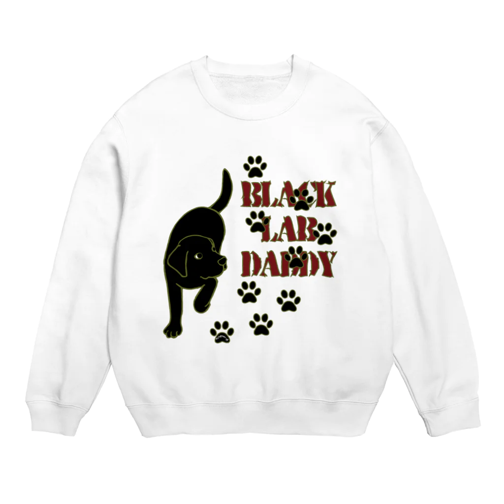 ハッピー・ラブラドールズのBlack Lab Daddy　ブラックラブラドール スウェット