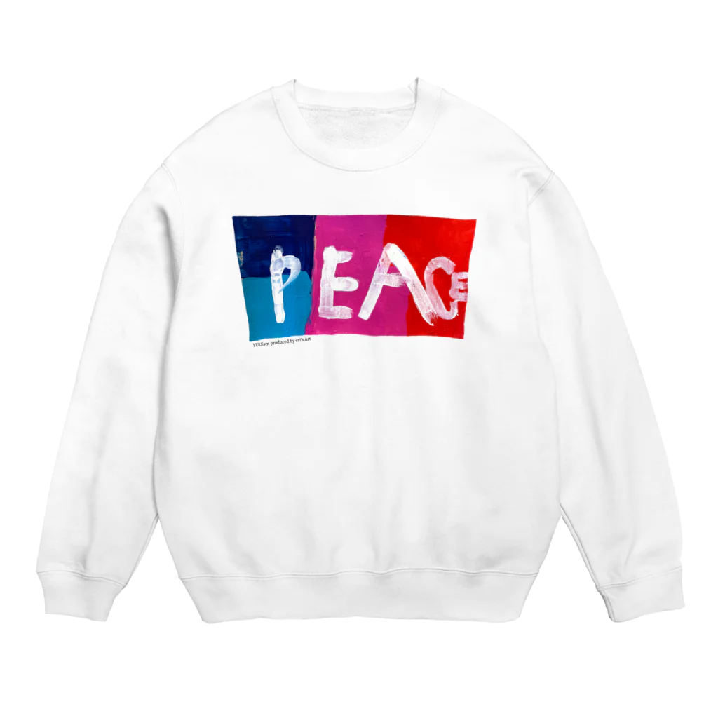 eri's Art love & peace FactoryのUism-01 Crew Neck Sweatshirt