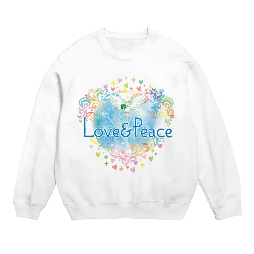 Love＆PeaceのLove＆Peace大人用ロゴ スウェット