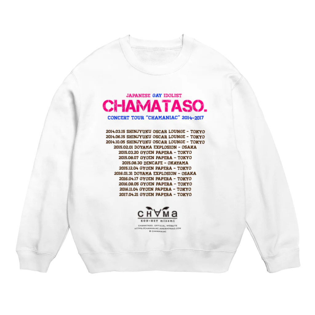 ボンバー☆チャマタソ。 オフィシャル ショップのchamaniac tour スウェット