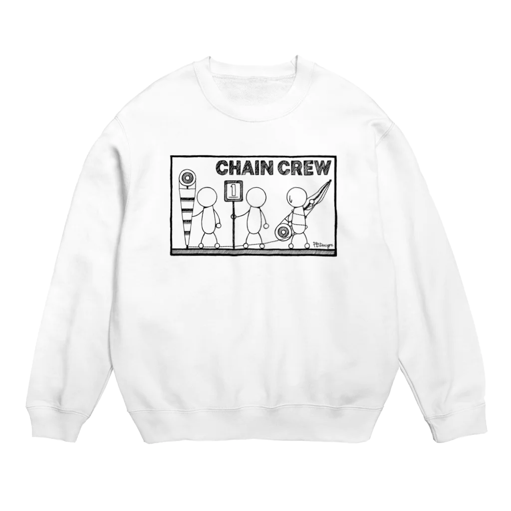 PB.DesignsのPBスティック君 CHAIN CREW Crew Neck Sweatshirt