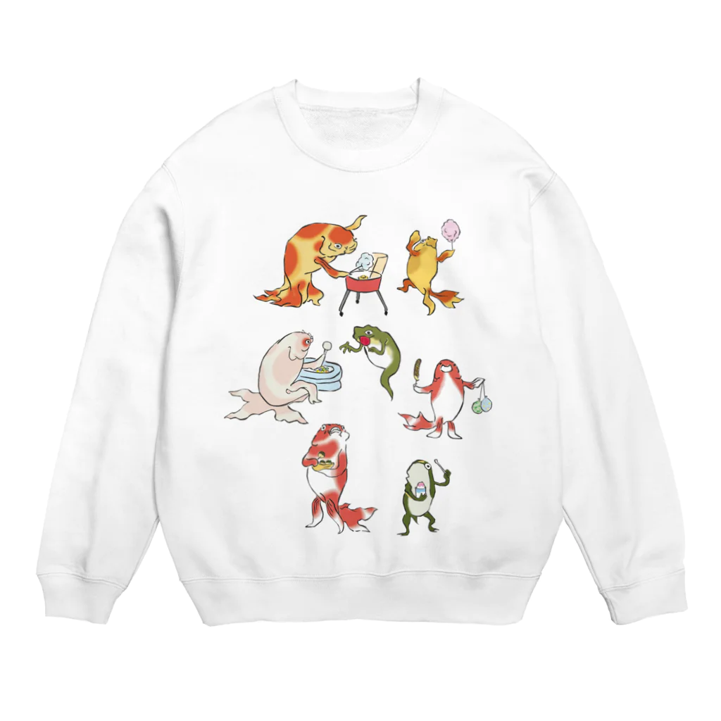 HOUSOの金魚づくし現代版　OMATSURI Crew Neck Sweatshirt