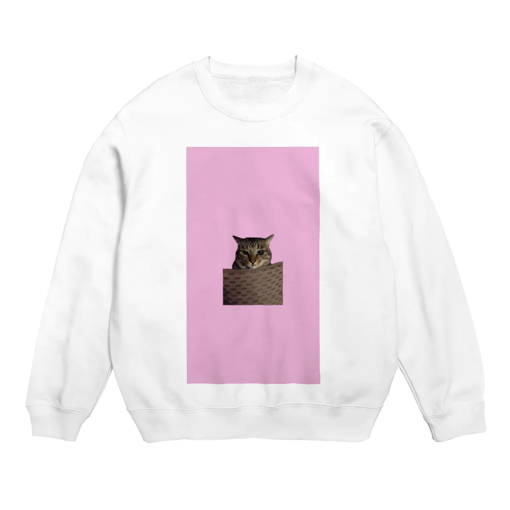 anapoのピンク版なネコ Crew Neck Sweatshirt