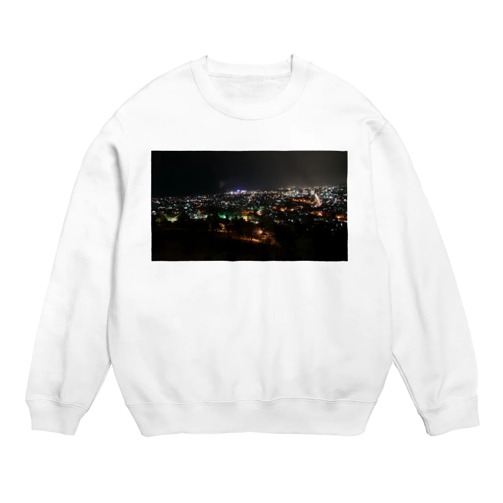 でおきしりぼ子の実験室のよるのけしき Crew Neck Sweatshirt