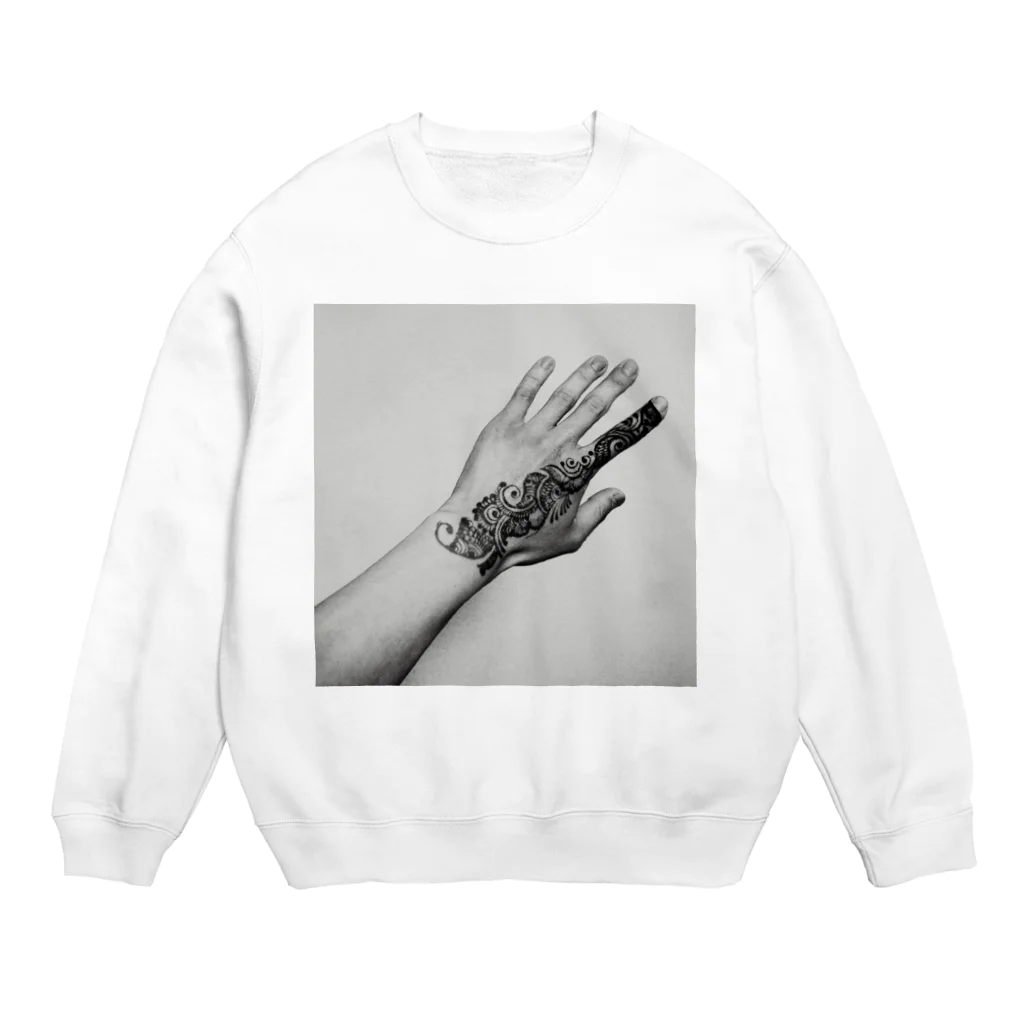 RECORD-hellのヘナ Crew Neck Sweatshirt